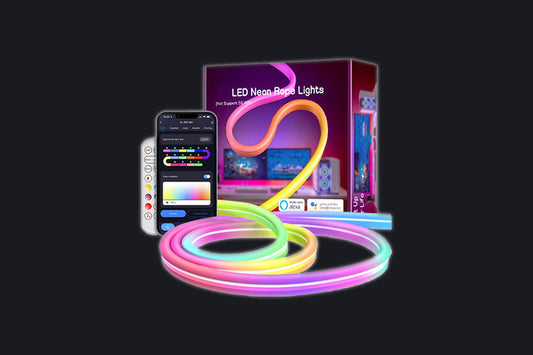 شريط ليد النيون | إضاءة ليد مرنة وملونة لديكور عصري