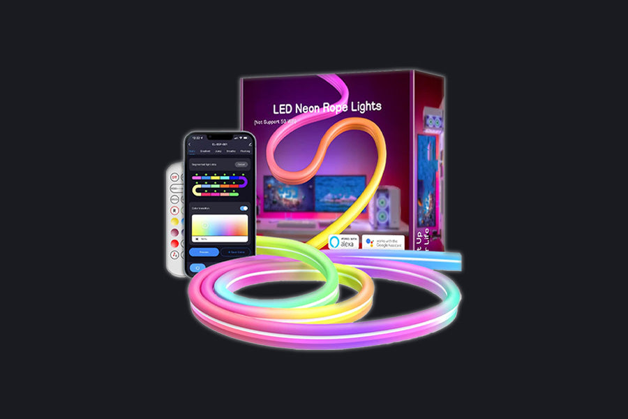 شريط ليد النيون | إضاءة ليد مرنة وملونة لديكور عصري
