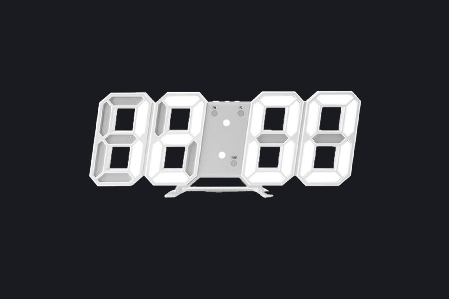 الساعة الرقمية | تصميم عصري مع منبهات ووضع ليلي